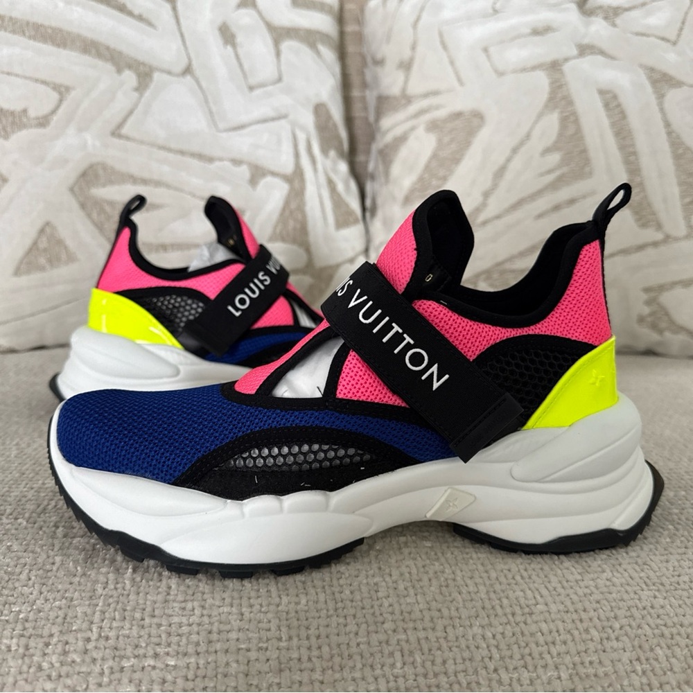 Louis Vuitton Women's Sneakers - Blue, Pink, Yellow